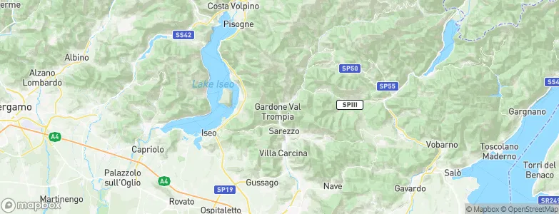 Gardone Val Trompia, Italy Map