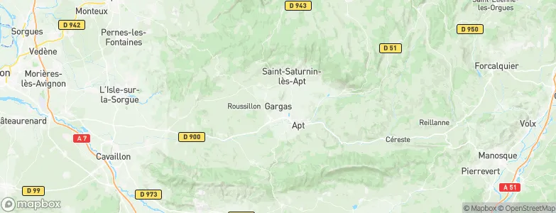 Gargas, France Map