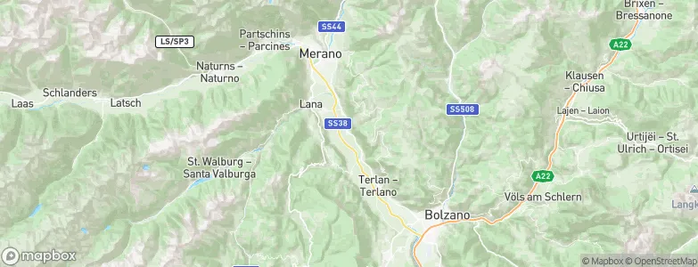 Gargazon, Italy Map
