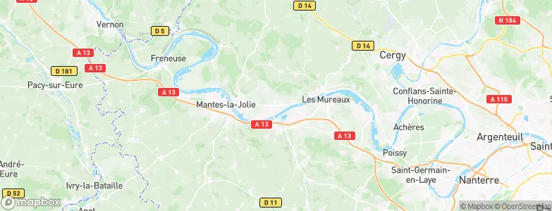 Gargenville, France Map