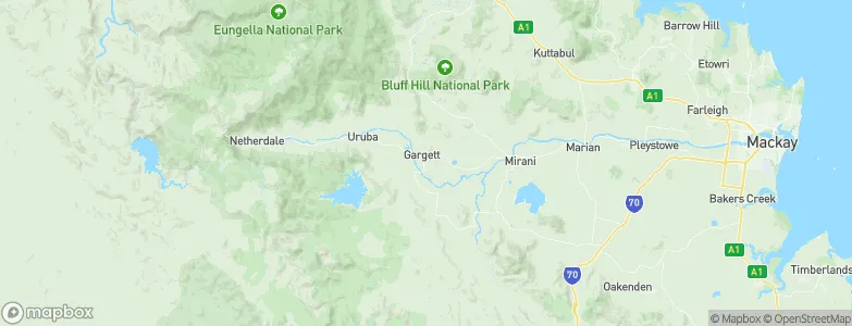 Gargett, Australia Map