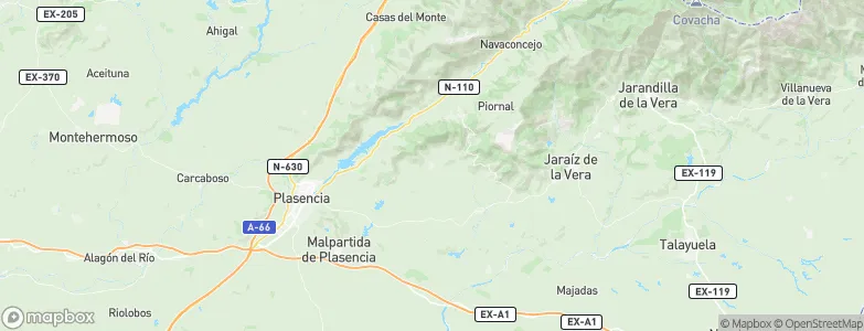 Gargüera, Spain Map