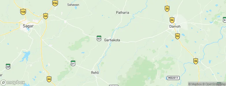Garhākota, India Map