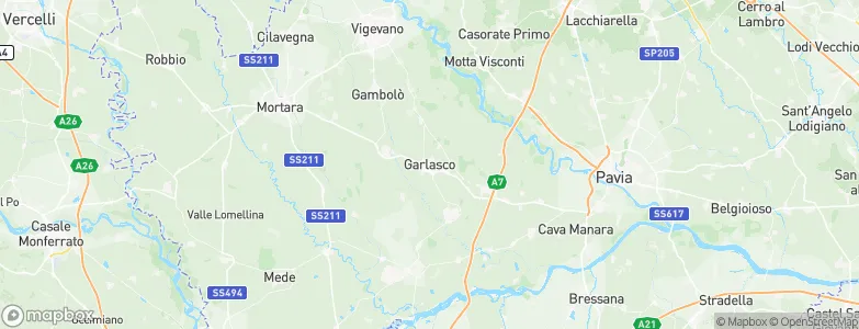 Garlasco, Italy Map