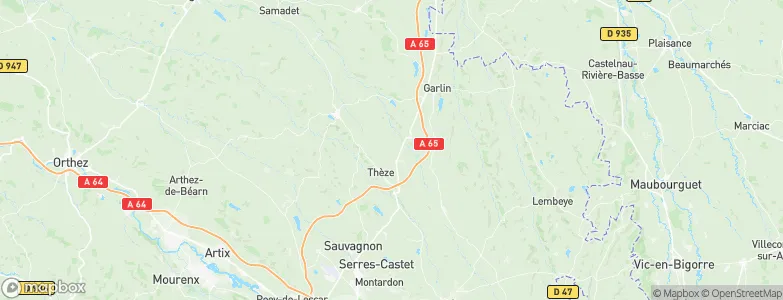 Garlède, France Map