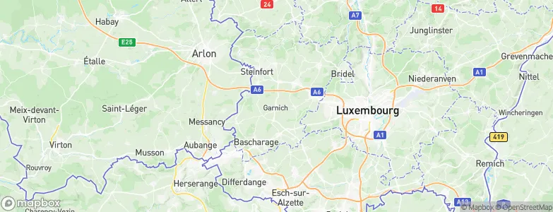 Garnich, Luxembourg Map