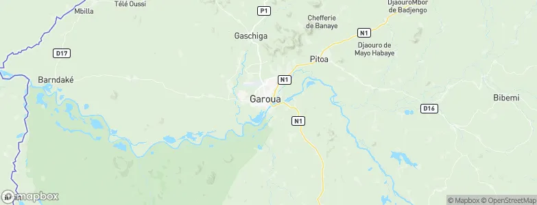 Garoua, Cameroon Map