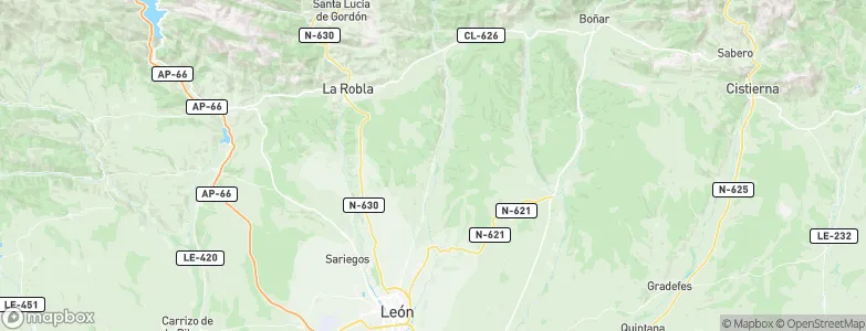 Garrafe de Torío, Spain Map