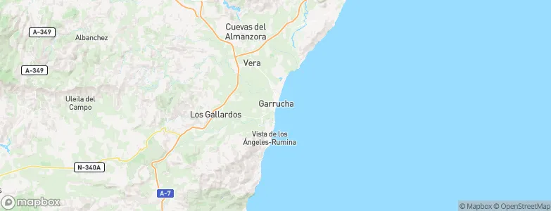 Garrucha, Spain Map