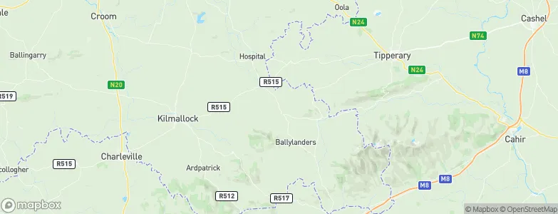 Garryspillane, Ireland Map
