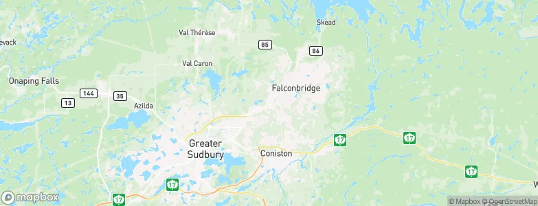 Garson, Canada Map