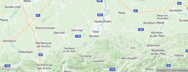 Garsten, Austria Map