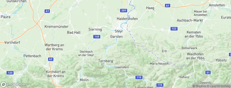 Garsten, Austria Map