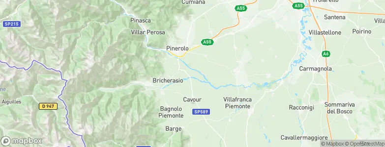 Garzigliana, Italy Map