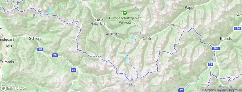 Gaschurn, Austria Map