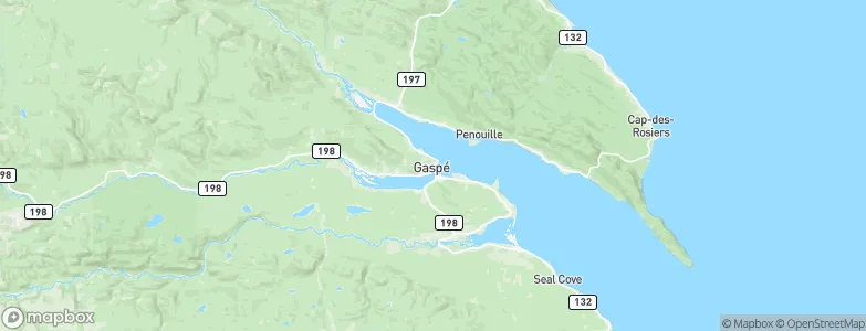 Gaspé, Canada Map