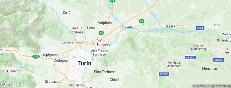 Gassino Torinese, Italy Map