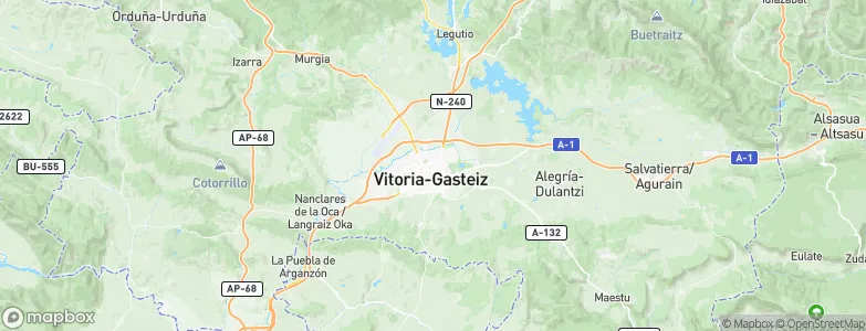 Gasteiz / Vitoria, Spain Map