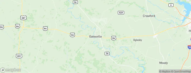 Gatesville, United States Map