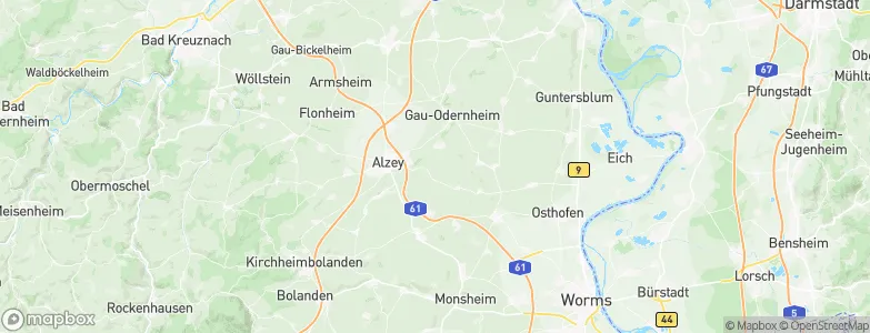 Gau-Heppenheim, Germany Map