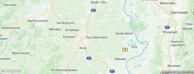 Gau-Odernheim, Germany Map