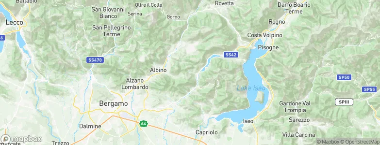 Gaverina Terme, Italy Map