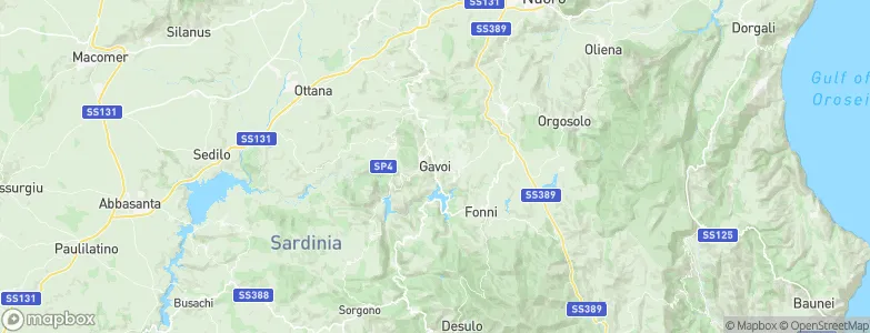 Gavoi, Italy Map