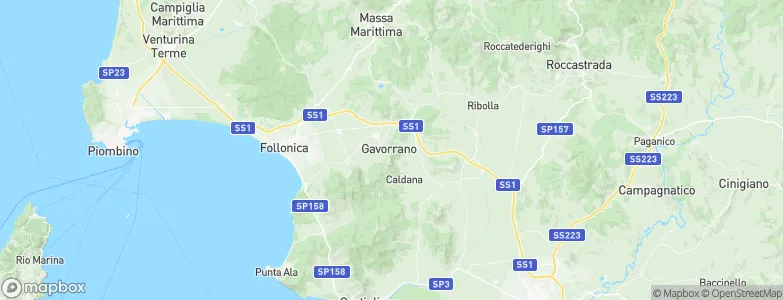 Gavorrano, Italy Map