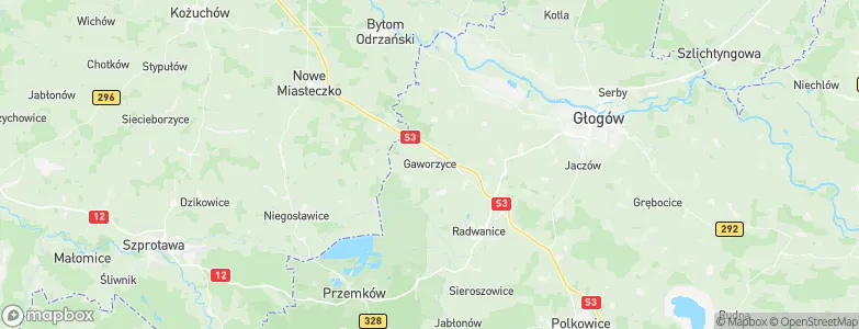 Gaworzyce, Poland Map