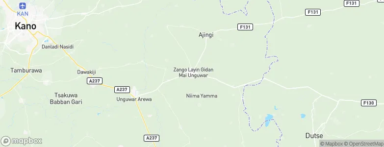 Gaya, Nigeria Map