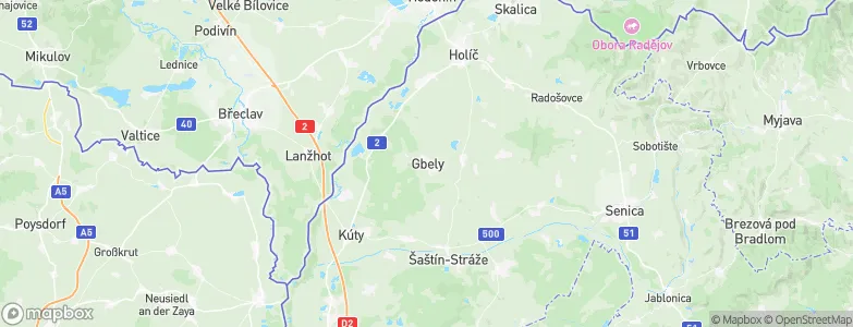 Gbely, Slovakia Map