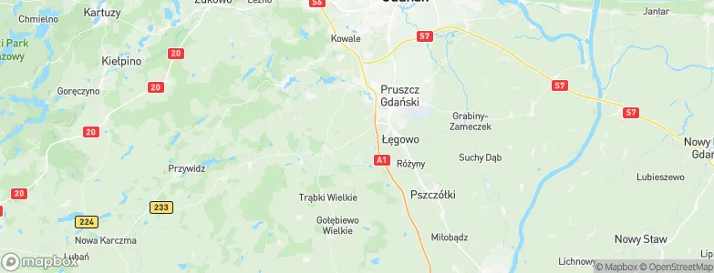 Gdańsk County, Poland Map