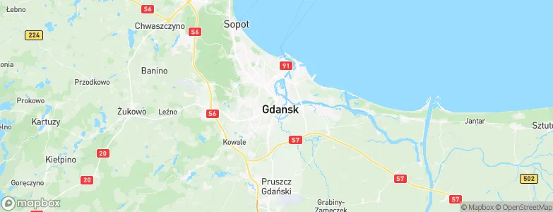 Gdańsk, Poland Map