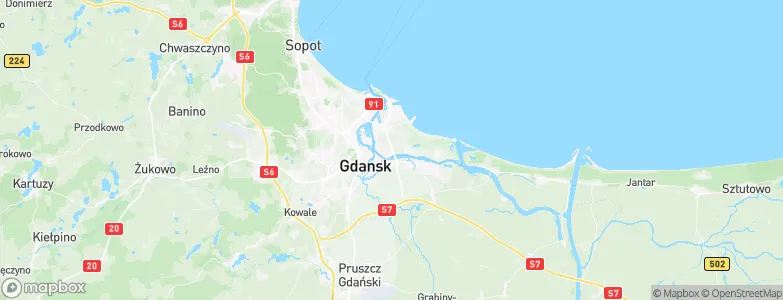 Gdańsk, Poland Map