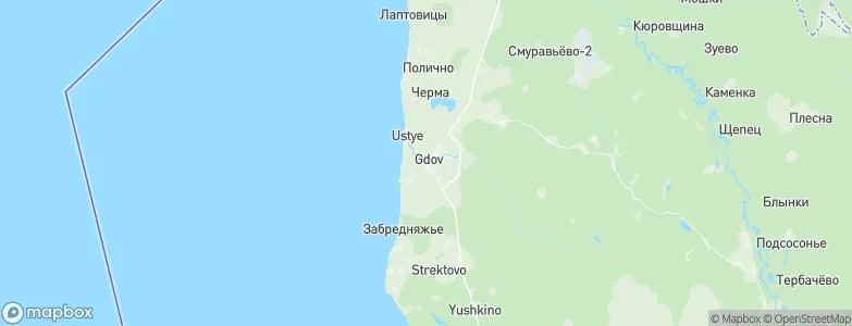 Gdov, Russia Map