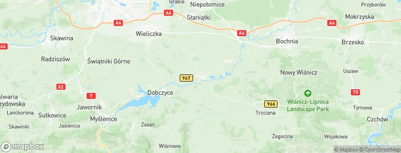 Gdów, Poland Map