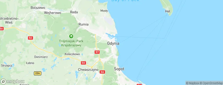 Gdynia, Poland Map