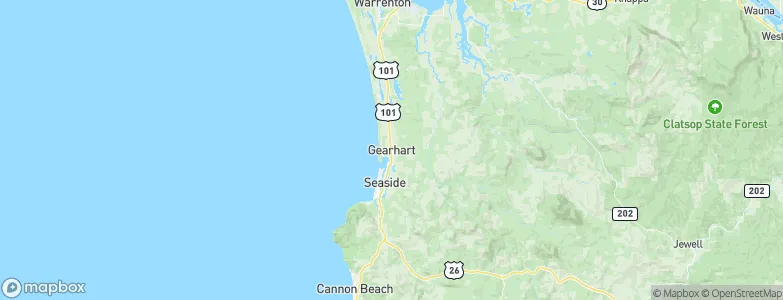 Gearhart, United States Map
