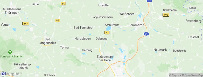 Gebesee, Germany Map