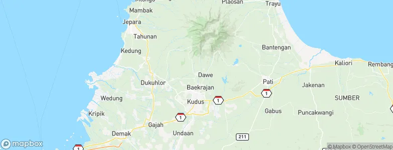 Gebog, Indonesia Map
