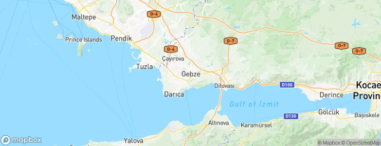 Gebze, Turkey Map