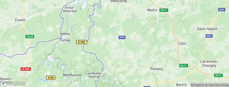 Gedinne, Belgium Map