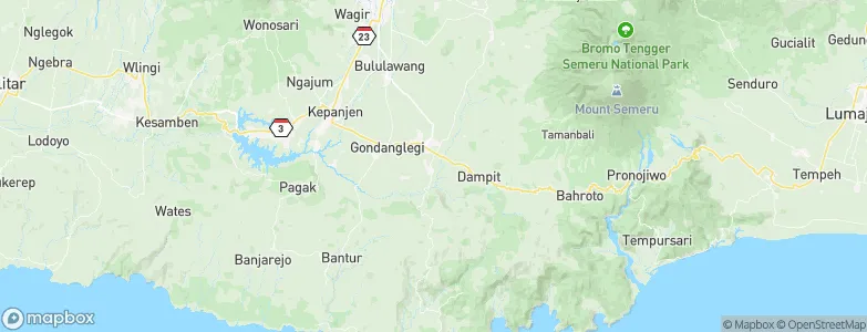 Gedog Wetan, Indonesia Map