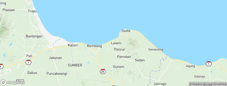 Gedongmulyo, Indonesia Map