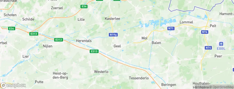 Geel, Belgium Map