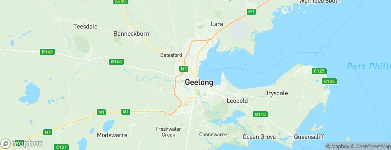 Geelong West, Australia Map