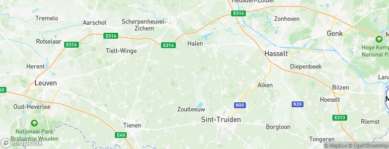 Geetbets, Belgium Map