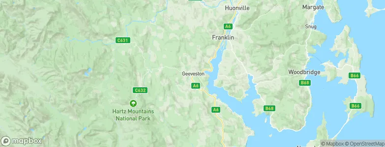 Geeveston, Australia Map