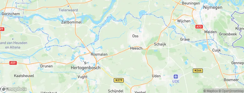 Geffen, Netherlands Map