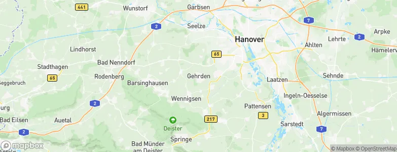 Gehrden, Germany Map
